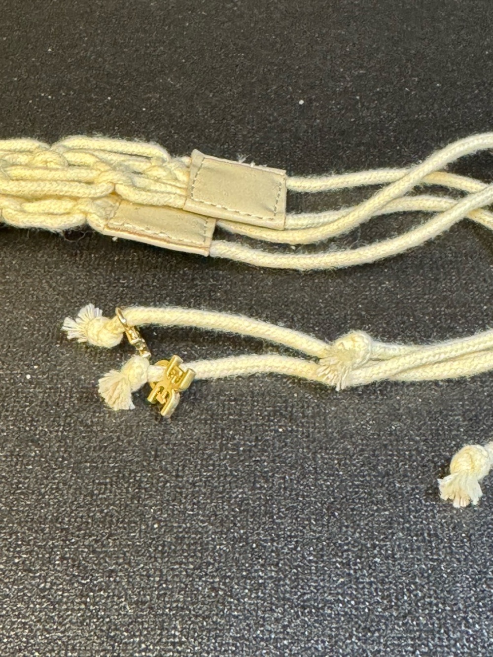 Sam Edelman Macramé Statement Heeled Sandals Size 8.5 Ivory Lace-Up Harleigh - Picture 14 of 16